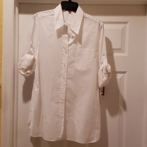 Ellen Tracy Camp Shirt L. NWT
